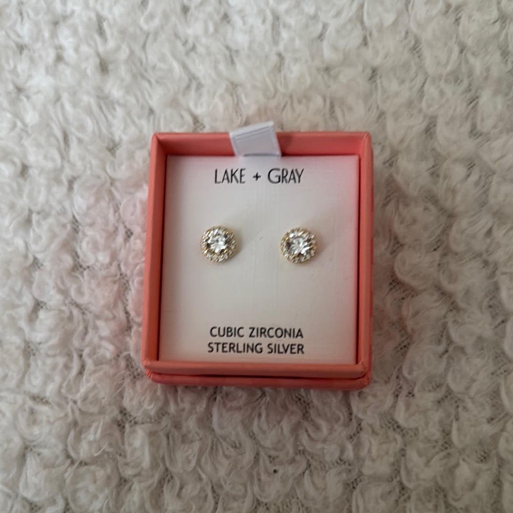 Silver Cubic Zirconia Stud Earrings